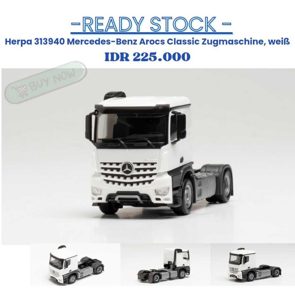 Herpa 313940 Mercedes Benz Arocs Classic ,putih