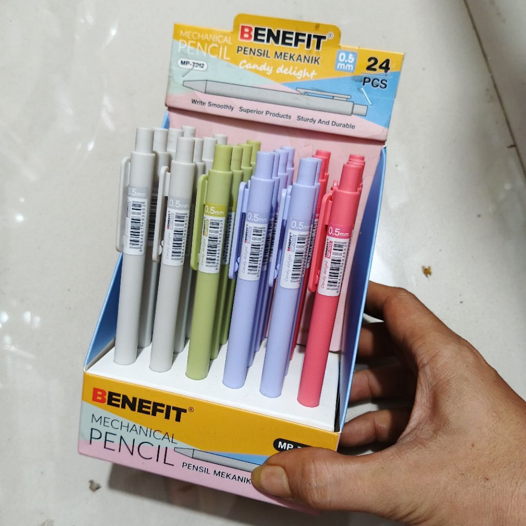 

2 Pcs Pensil Mekanik Benefit