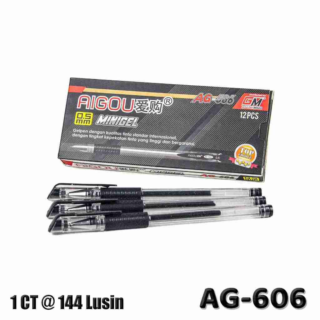 

Gelpen Aigou 0.5mm type AG-606 1box 12pcs / 1 lusin