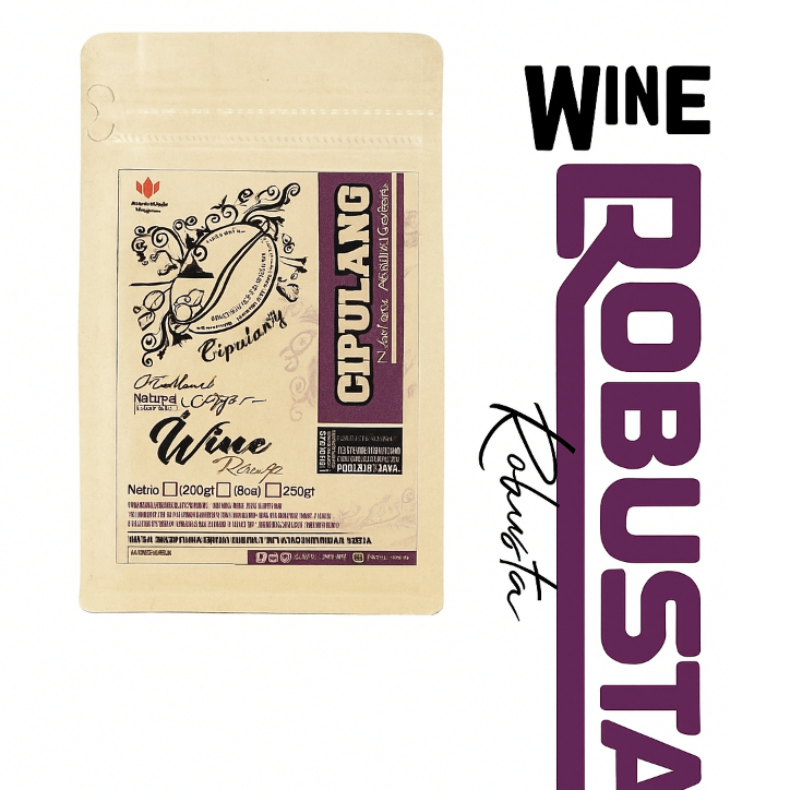 

KOPI BUBUK ROBUSTA WINE 200gr | KOPI CIPULANG | ROBUSTA WINE | KOPI PULOSARI-PEMALANG |