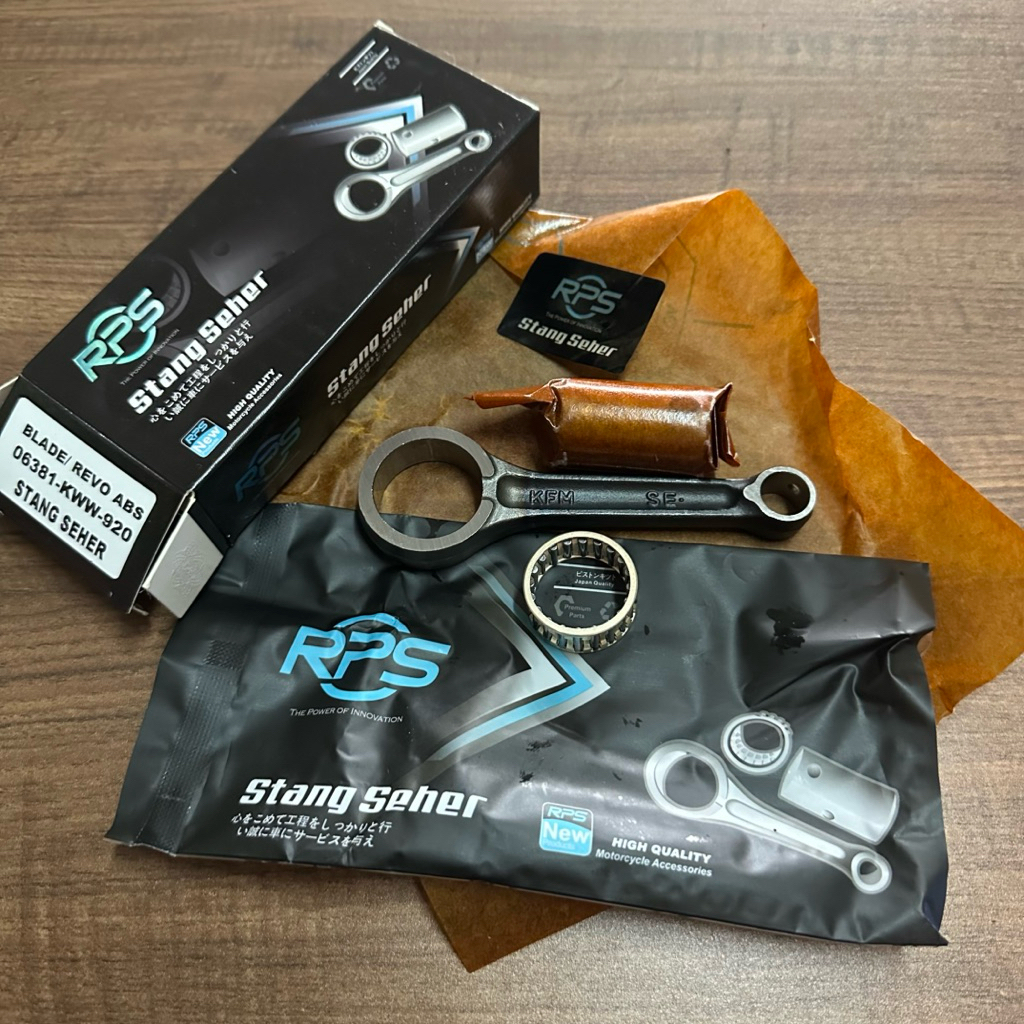 RPS BLADE STANG SEHER ROD KIT CONNECTING PISTON SETANG CONROD ASSY SOKAR BOSH RING MOTOR KWW KWB REV