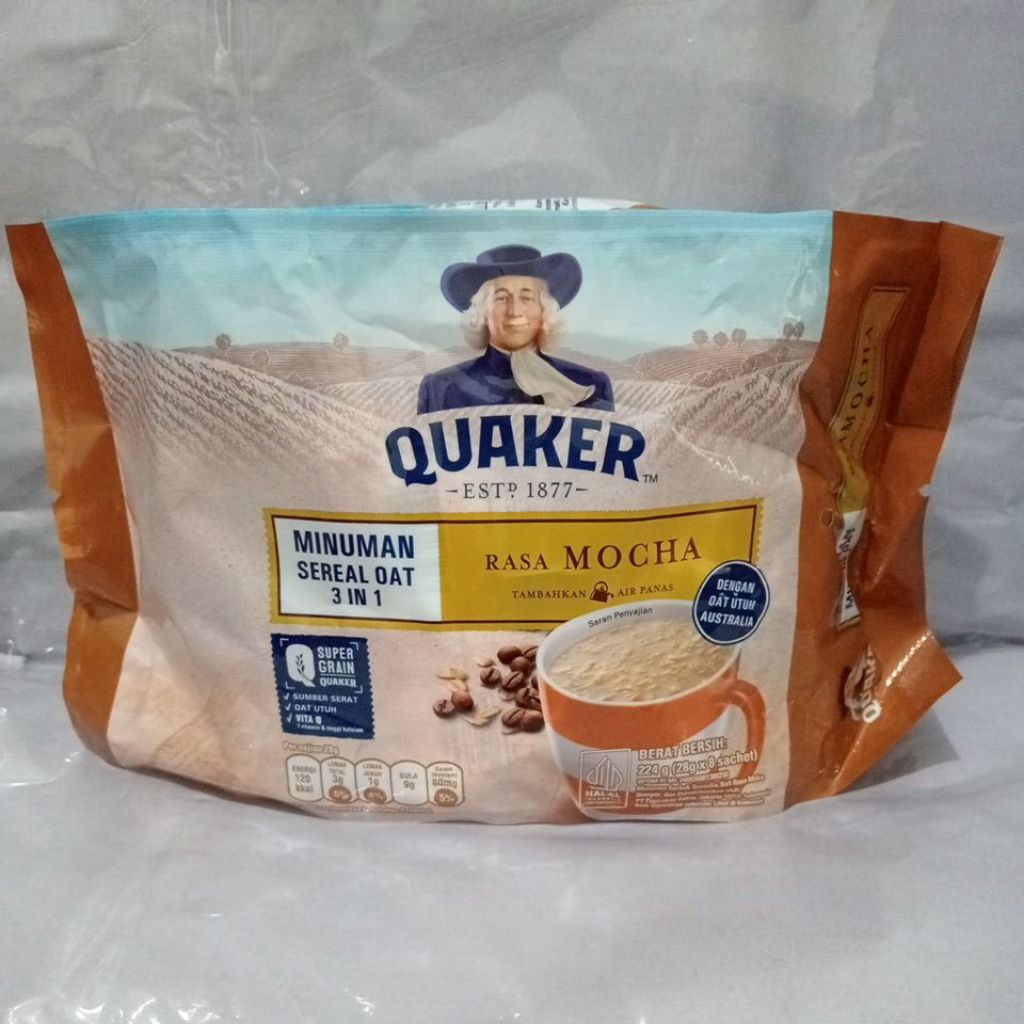 

Quaker Sereal Oat 3 In 1 Mocca Isi 8