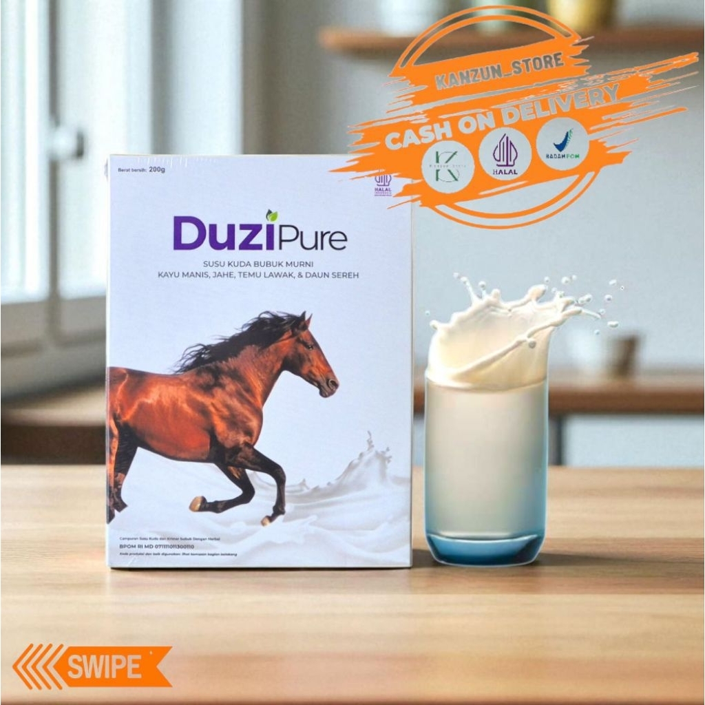 

Duzi Pure 200 Gram - Susu Kuda Bubuk dengan Campuran Herbal Alami Atasi Nyeri Sendi & Tulang