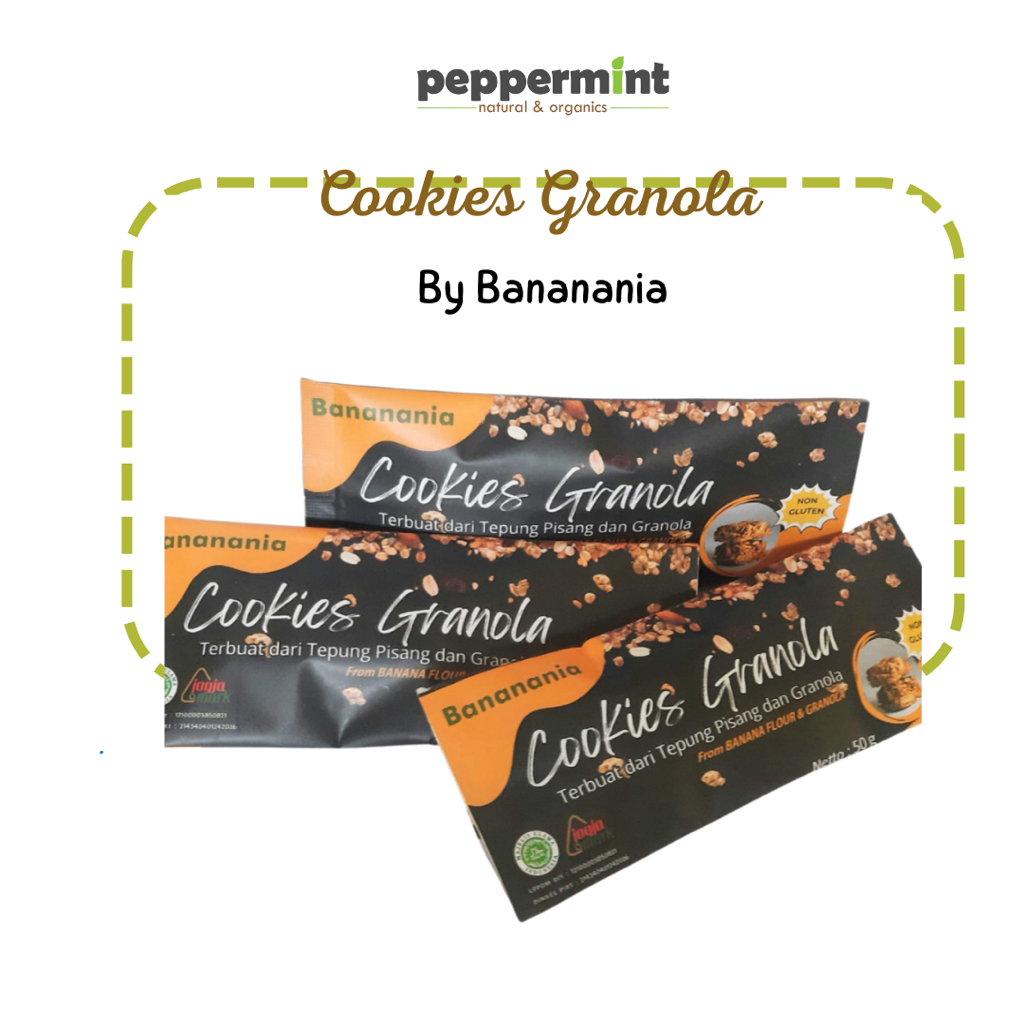 

Granola Cookies 50gr - Cemilan sehat praktis