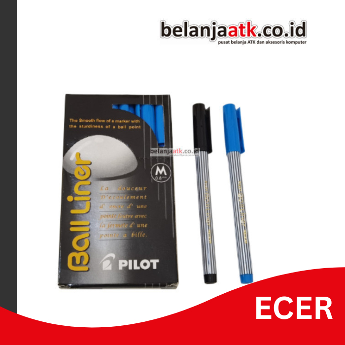 

[ECER] Pulpen/Bolpen/Bolpoin Pilot Ball Liner 0.8 mm
