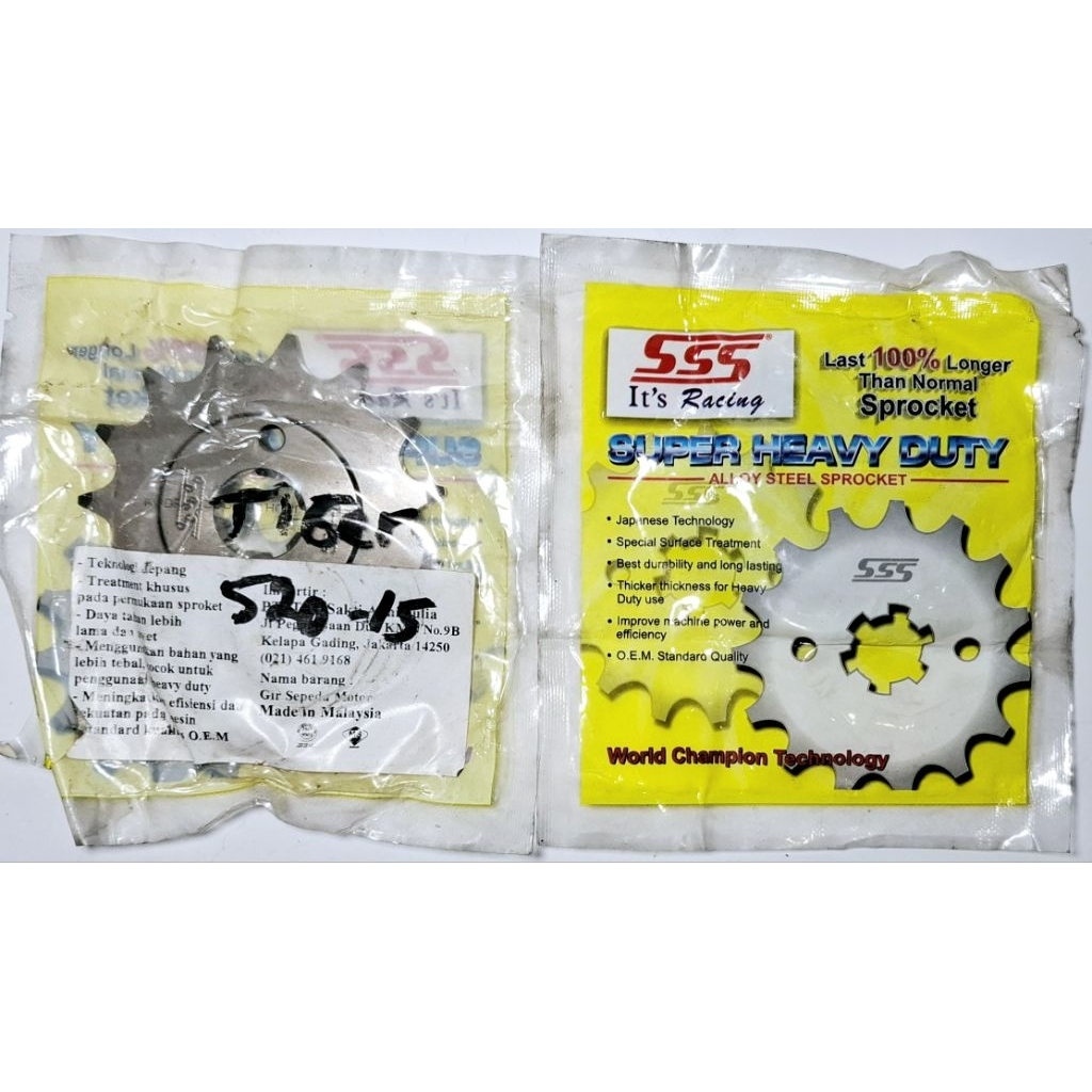 Gear gir Depan SSS Tiger ukuran 520