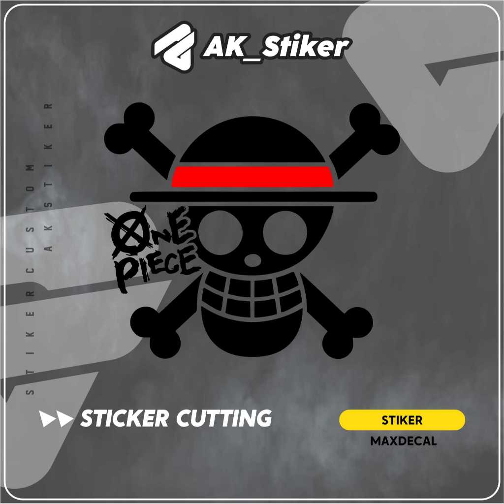 

(COD) STICKER CUTTING ANIME ONE PIECE - Sticker Motor Mobil Helm Laptop Paling Murah Satu Hari Jadi