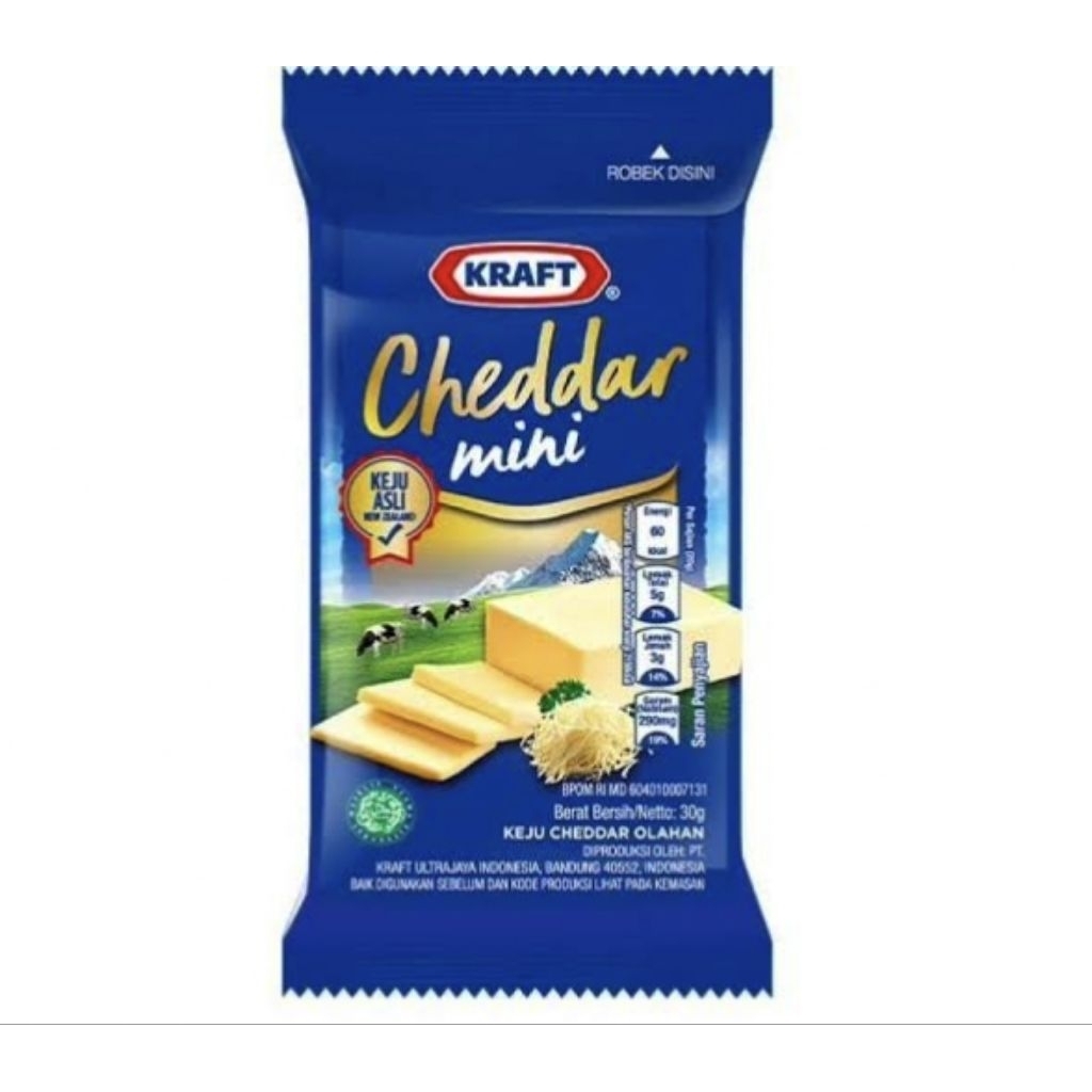 

Keju kraft chedar mini 30gr & 70gr
