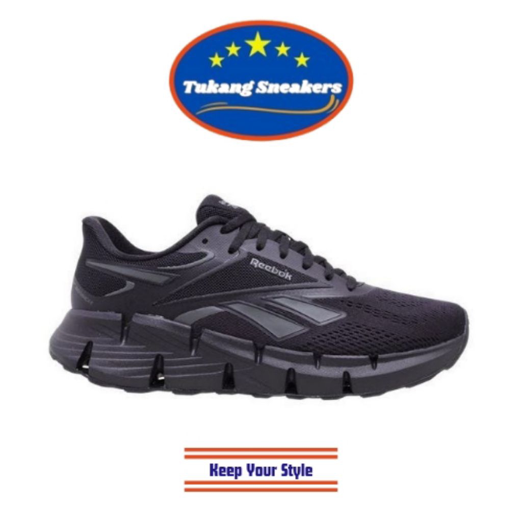 Sepatu Lari Pria Reebok Zig Dynamica 6 Black REER00225490