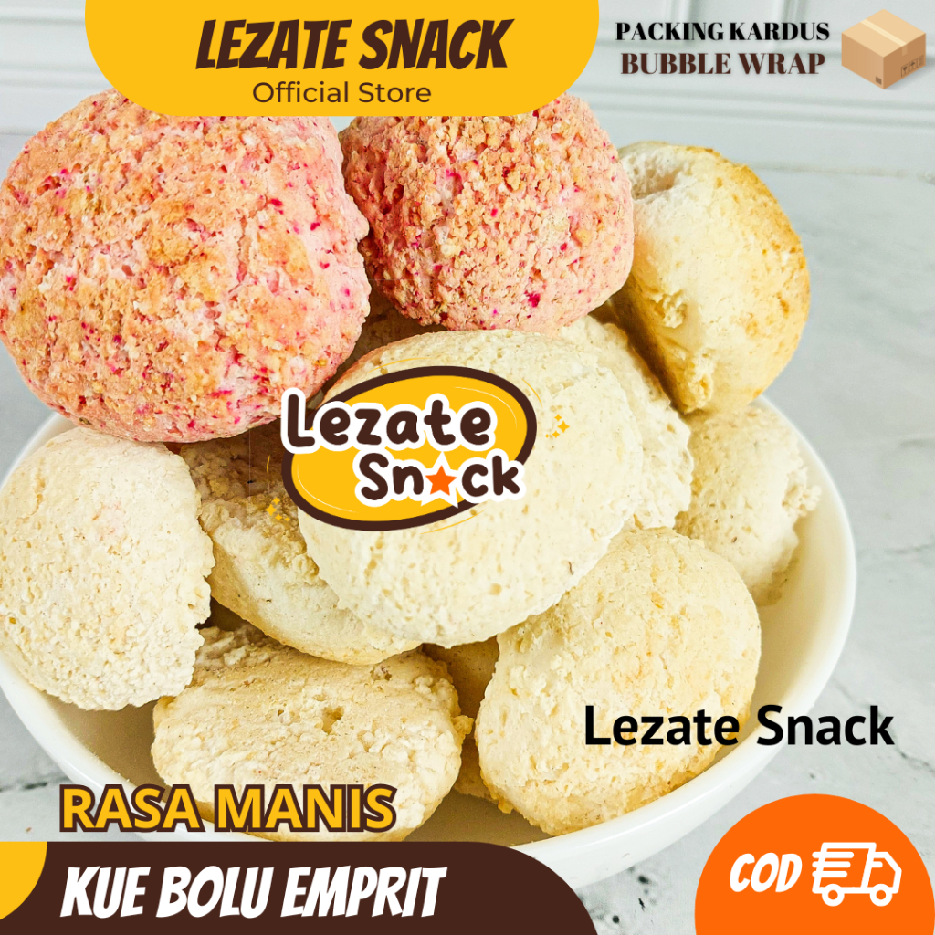 

Kue Bolu Emprit Jadul 200GR Khas Jogja Murah Enak Renyah Kiloan / Roti Bolu Kering Jadul Rasa Kelapa Mini Kue Panggang Kampung / Kue Cubit Kiloan Lezate Snack WAP SHOP