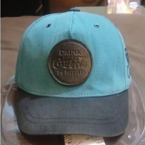 topi visor pendek coca cola vintage.cotton canvas