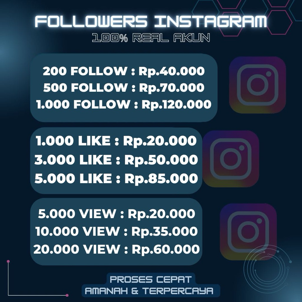 follower instagram like dan views real akun indo dan random permanen