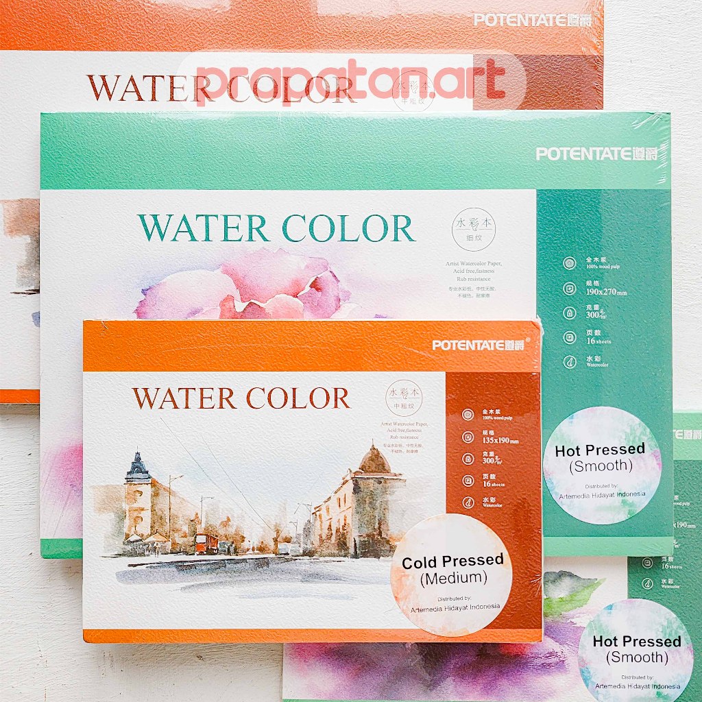 

Potentate Watercolor Pad 300gsm | Buku Cat Air