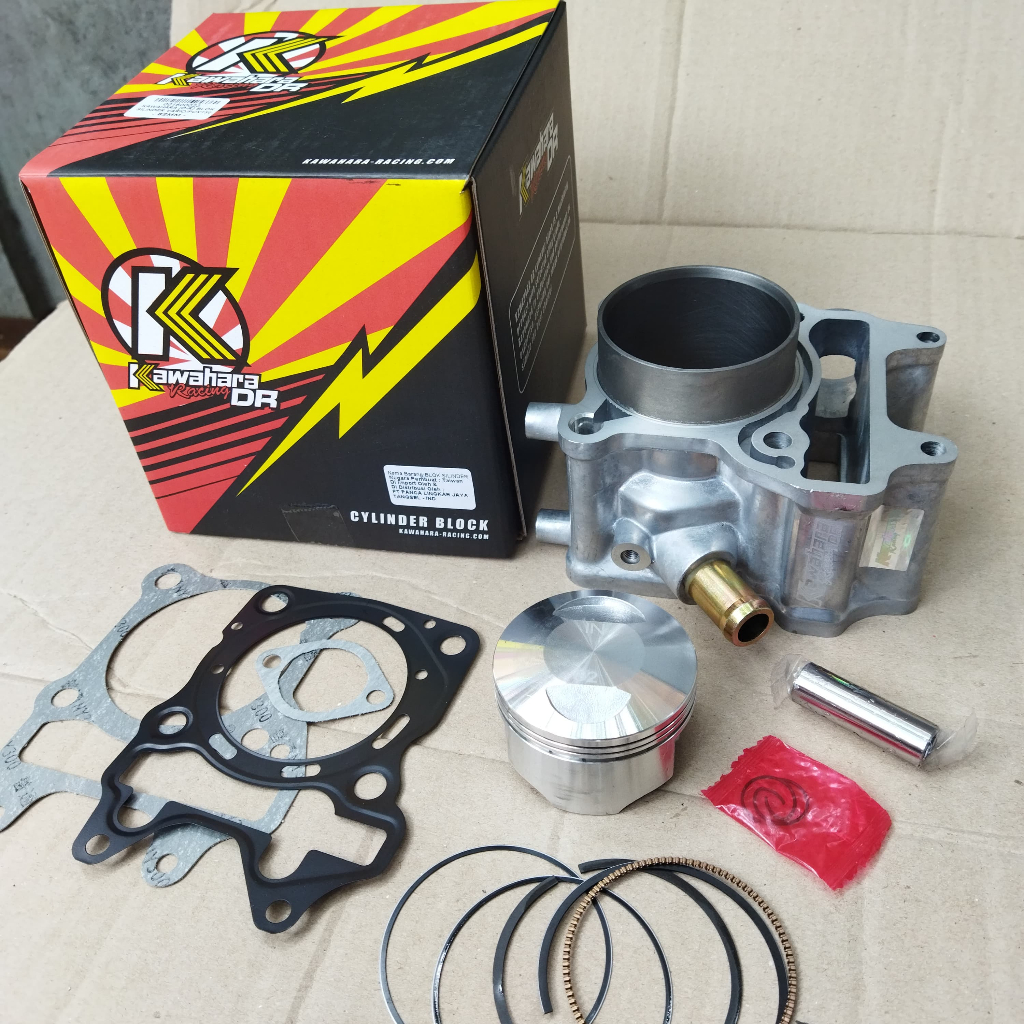 PAKET BORE UP BLOK SEHER/BORING VARIO 150 PCX 150 BORE UP 62MM CYLINDER BLOK VARIO 150 K59 KAWAHARA 