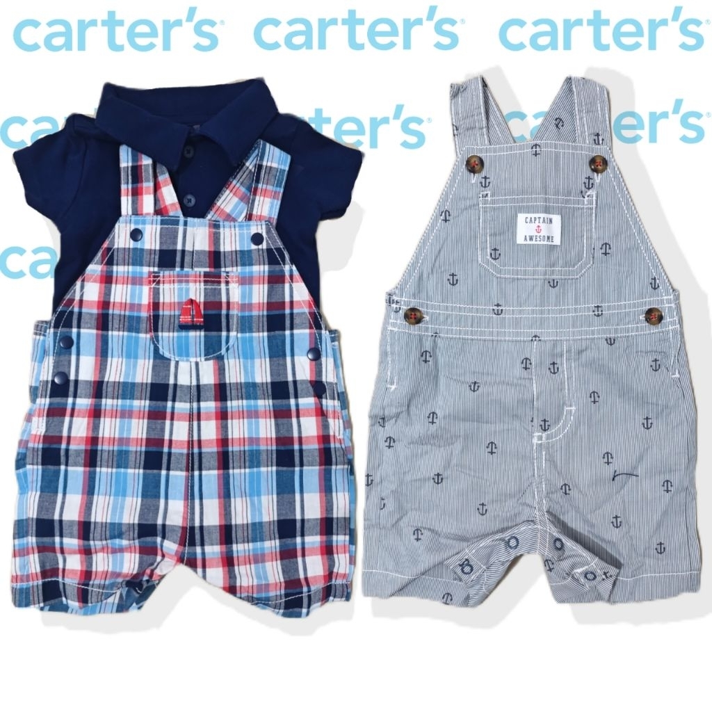 Overall Bayi Usia 3 Bulan - 18 Bulan Carters Original Baju Jumper overall Katun 100% by carters Baju