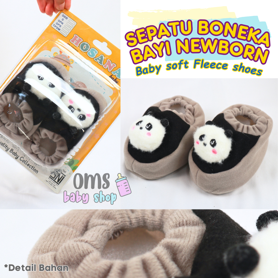 PACKING BOX MIKA Sepatu Kerut Bayi Boneka Lucu / Sepatu Bayi Soft Fleece Velboa