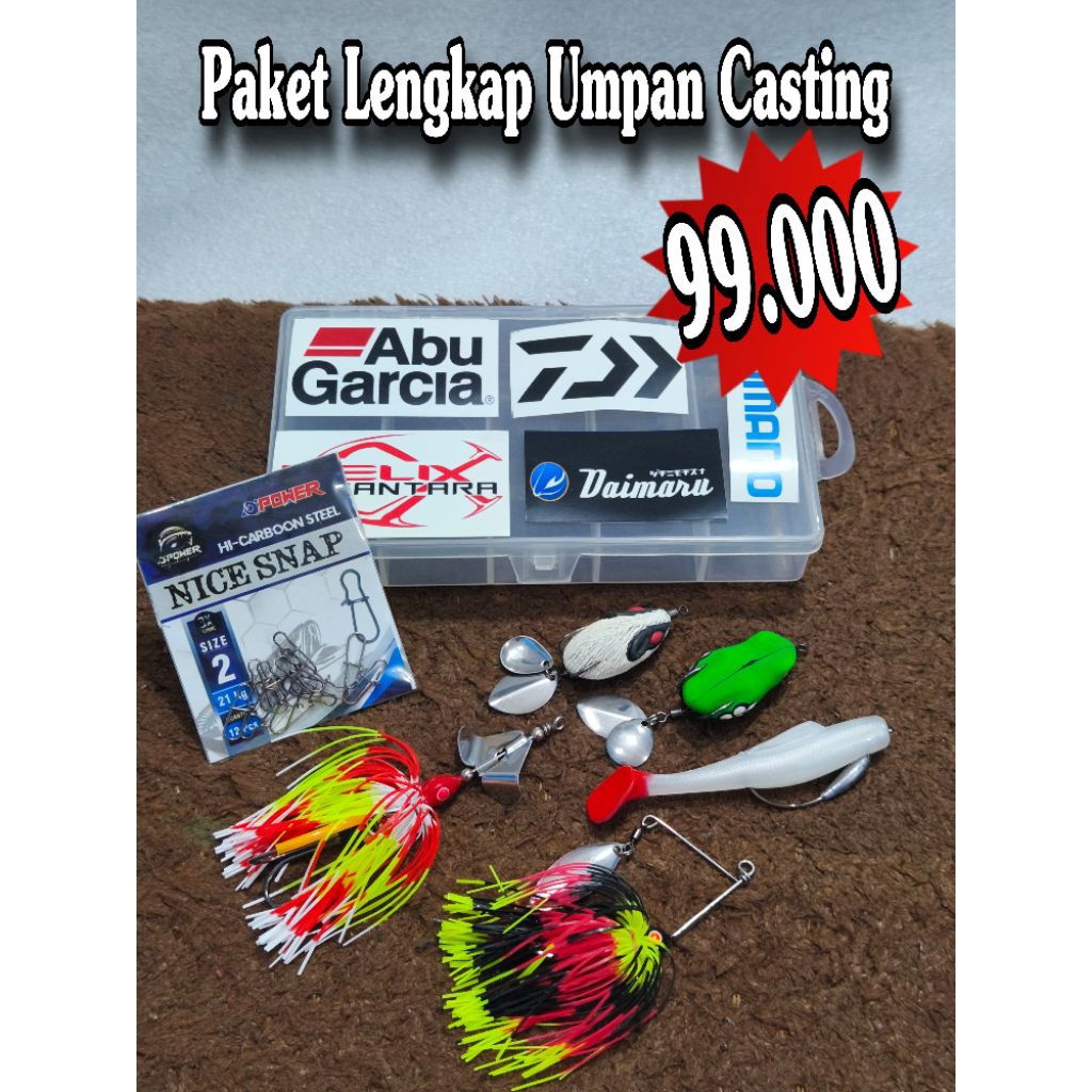 paket umpan casting | Paket box umpan casting lengkap