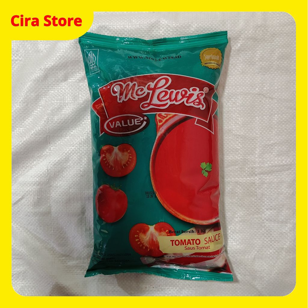 

Mc Lewis Saos Tomat 500g, 1 kg Bantal (Tomato Sauce)