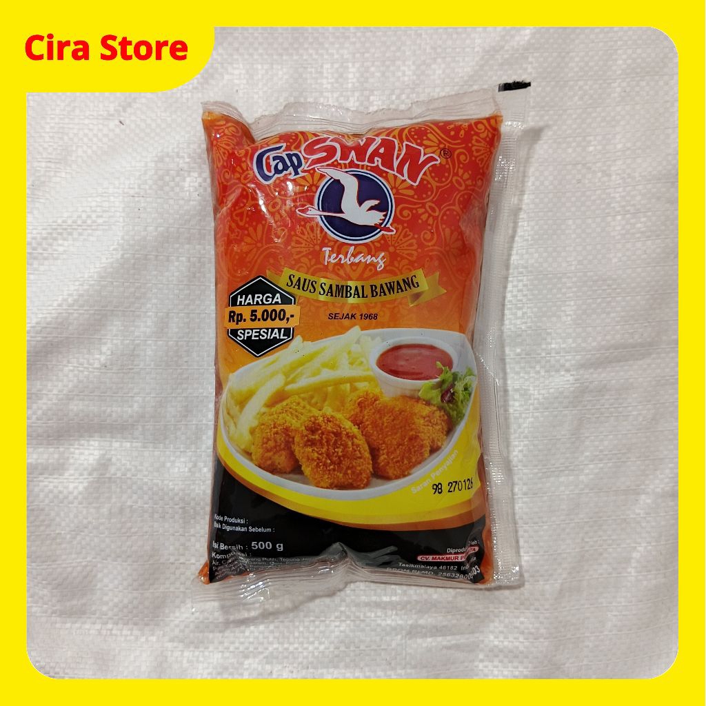 

Saus Sambal Bawang Cap Swan 500g Saos Cabe Bantal