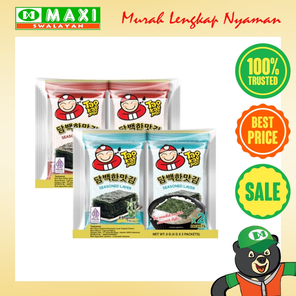 

Tao Kae Noi Seasoned Laver Original 4gr / Rumput Laut