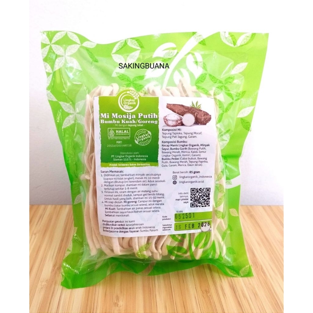

Mie Mosija Putih Bumbu Kuah/Goreng - Lingkar Organik