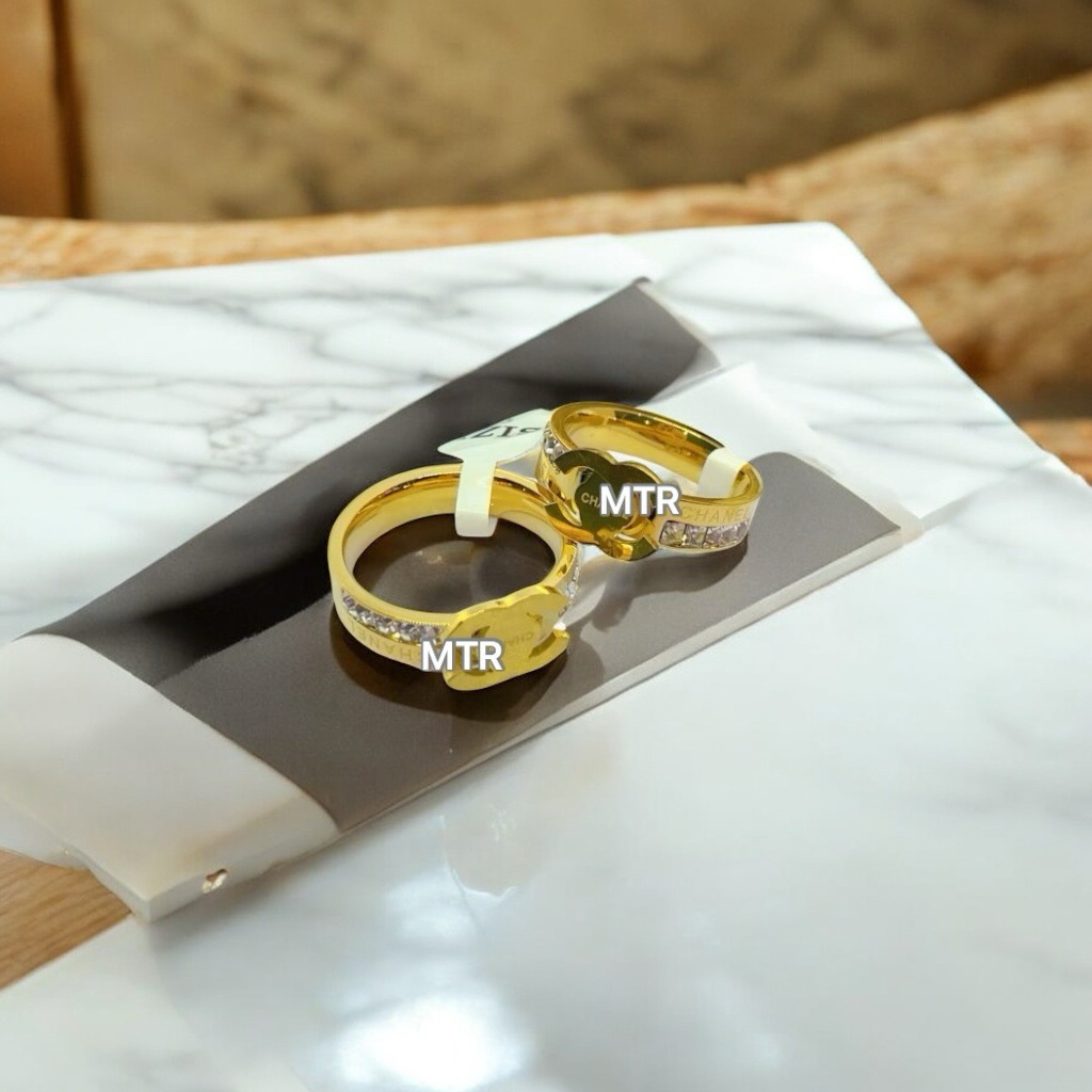 Korean style cincin fashion wanita titanium