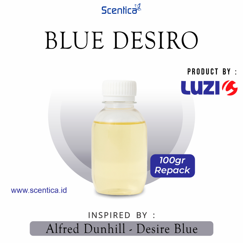 Bibit Parfum BLUE DESIRO Inspired By DESIRE BLUE Kemasan Repack 100gr Original Product By Luzi