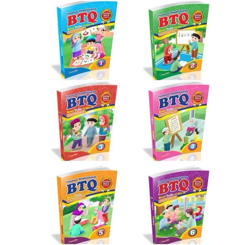PANDUAN BELAJAR BTQ BACA TULIS AL QURAN SD/MI KELAS 1 SAMPAI 6 PUSTAKA MULIA