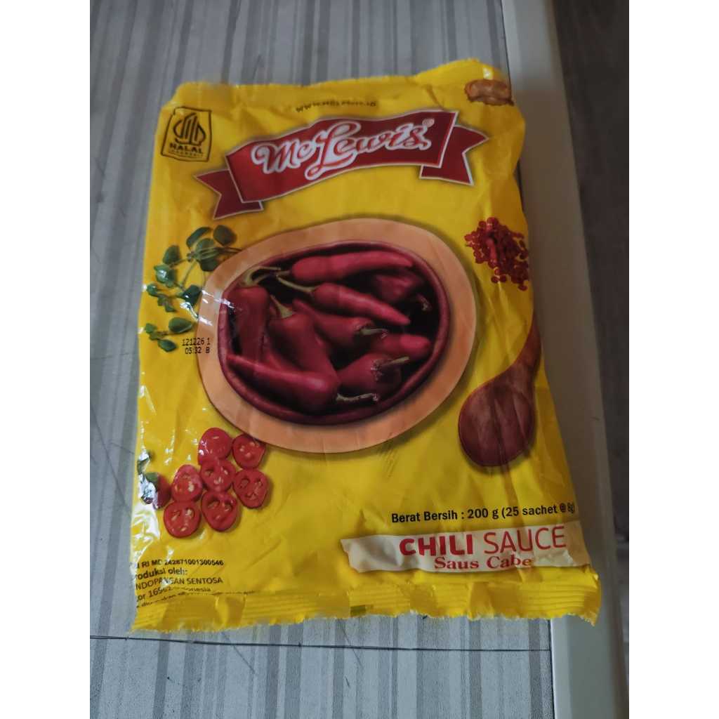 

Mc Lewis Chili Sauce 25 Sachet