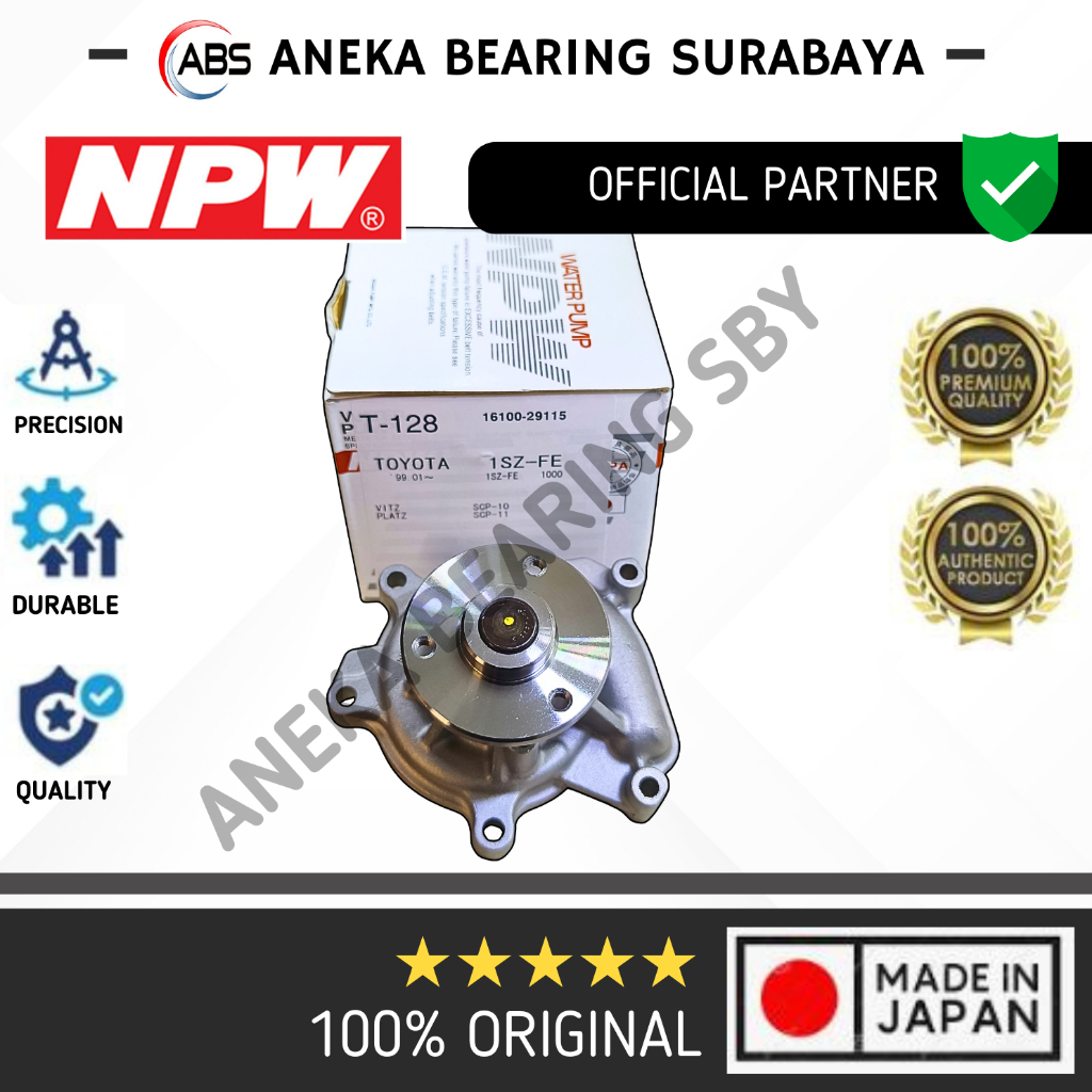 WATER PUMP T-128 NPW JEPANG AVANZA XENIA 2008 POMPA AIR D-52 GWT-100A