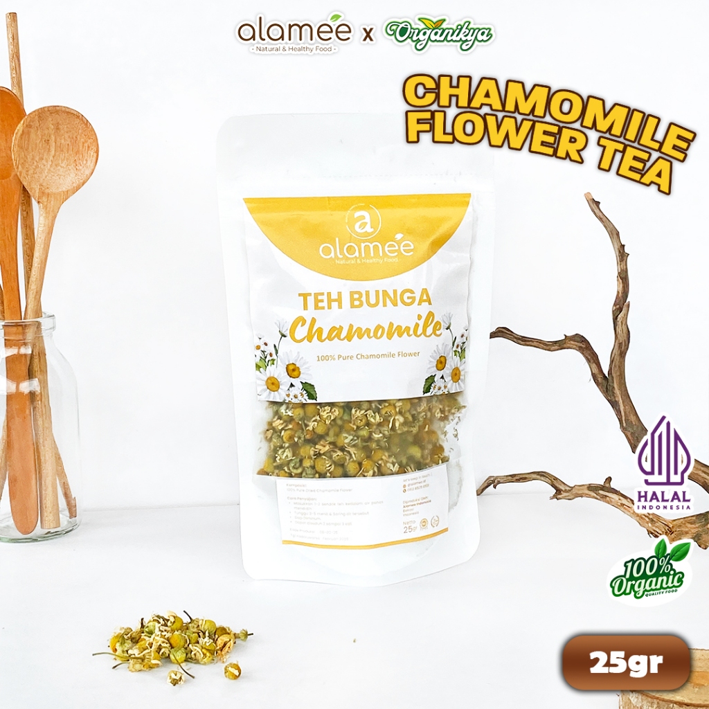 

Teh Chamomile Camomile Tea Flower Anti Insomnia Relaksasi Kamomile Anxiety Sleep 25G organikya