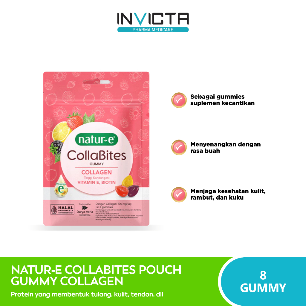 Natur-E CollaBites Collagen Gummy - Isi 8