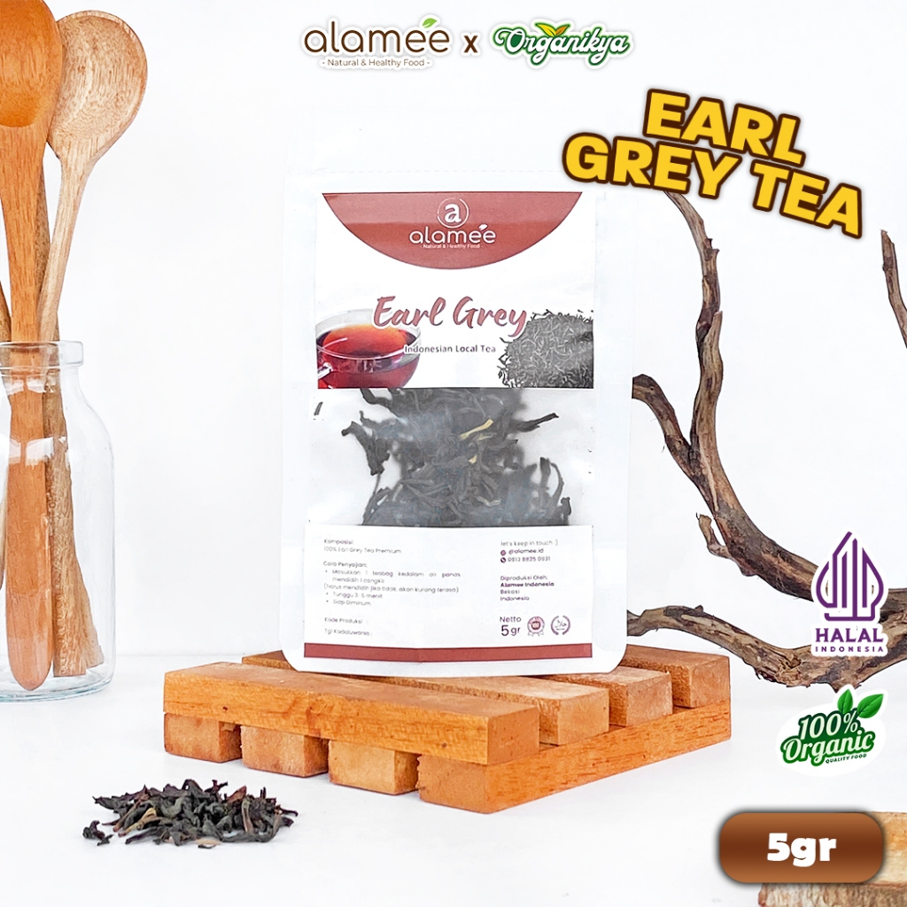 

Teh Grey Tea Teh Herbal Tradisional Indonesia Alami Sehat Organik Organic Siap Seduh 5 Gr organikya