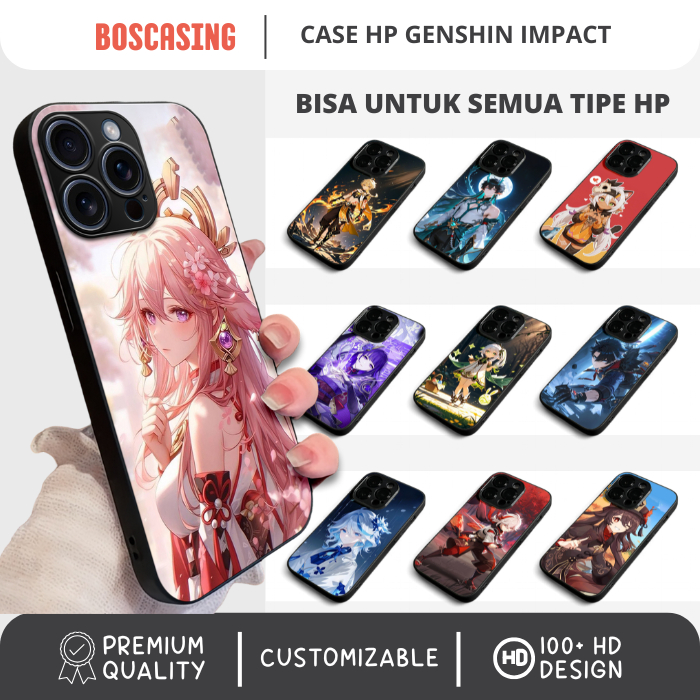 [PREMIUM] Casing Case HP Iphone Samsung Oppo Vivo Redmi Infinix Genshin Impact All Type