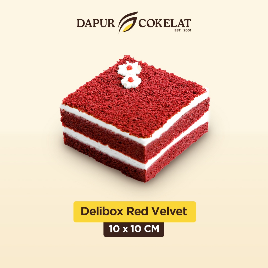 

DAPUR COKELAT - Delibox Red Velvet Cake 10x10 | Kue Red Velvet dan Isian Cheese Cream
