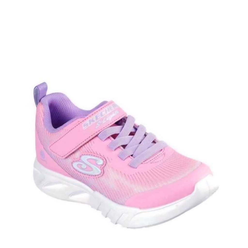 Skechers kids S Light Pink Purple Led Lampu