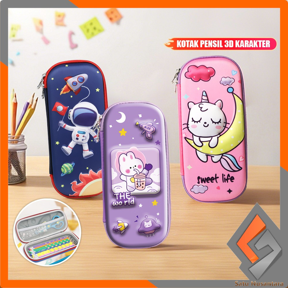 

SN-A39 Kotak Pensil 3D Karakter Timbul Tempat Pensil Anak Sekolah TK / Tempat Penyimpanan Alat Tulis Anti Air Import