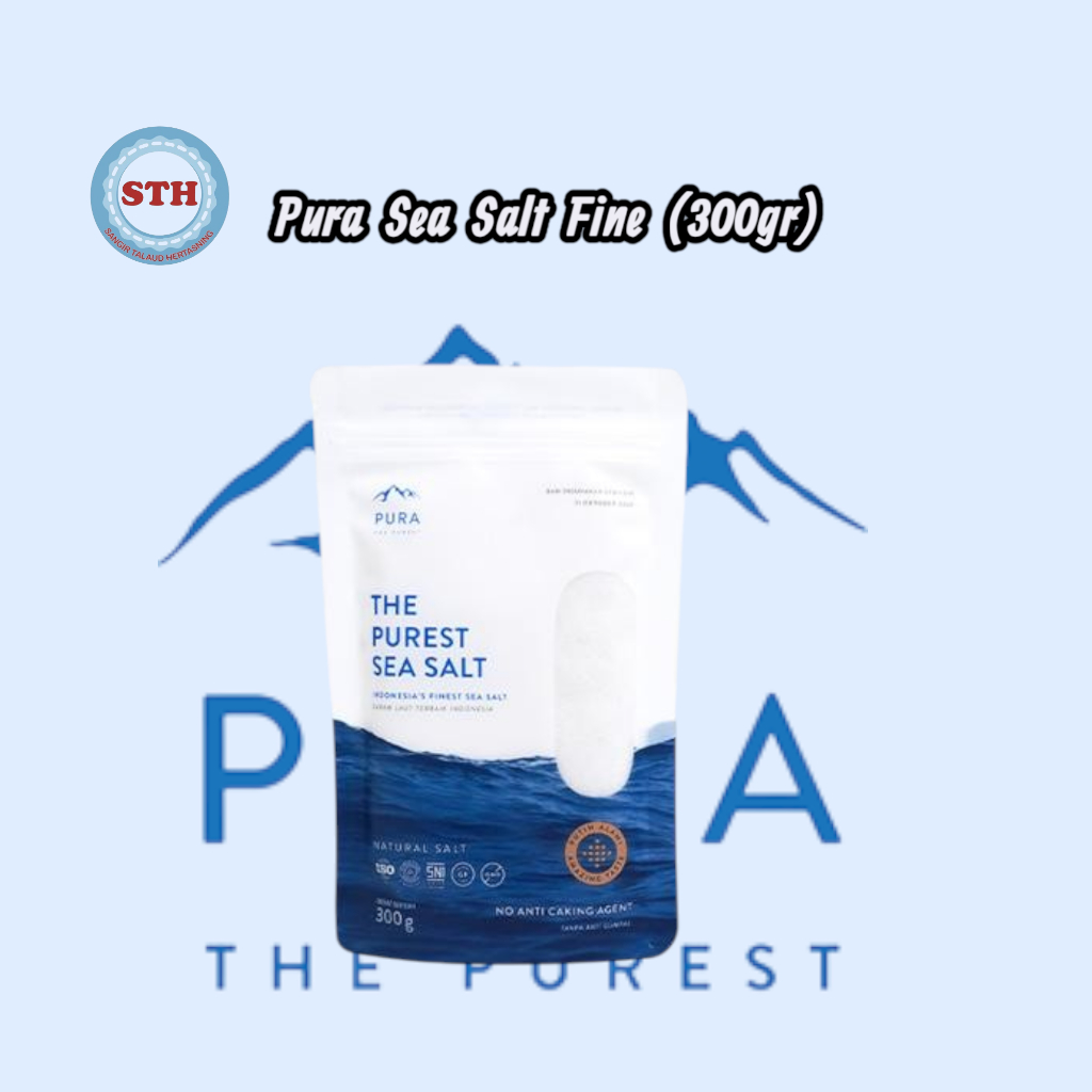

Pura Sea Salt Fine (300gr) - Garam Laut Halus - Organik - Natural - Garam Laut Murni - Rendah Natrium - Pura Sea Salt - 1 Halus