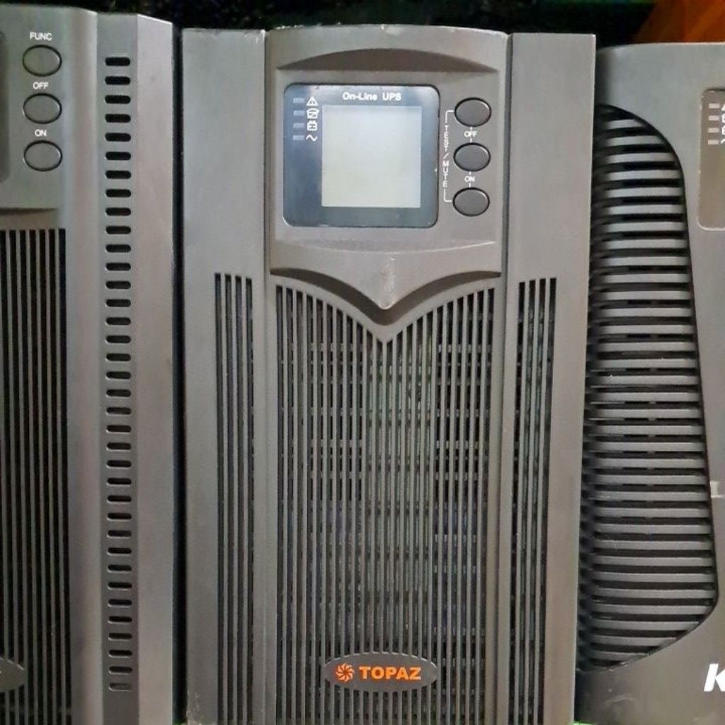 UPS ONLINE PURE SINEWAVE TOPAZ 1500VA 1350W 48V Trafo Isolation  + Baterai Internal | Siap Pakai Plu