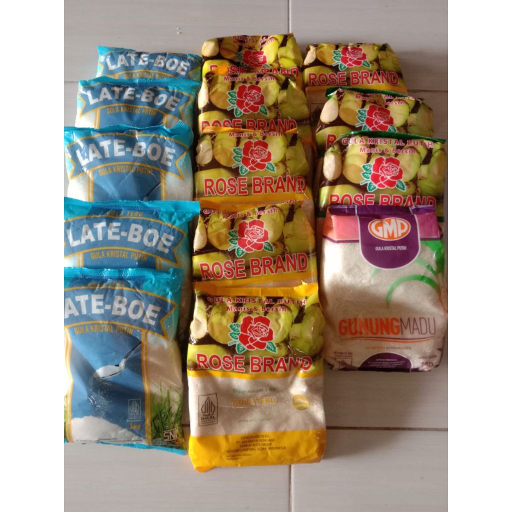 

gula pasir random kemasan