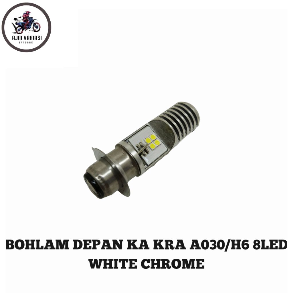 Bohlam depan Ka kra A030 H6 8 Led White Chrome