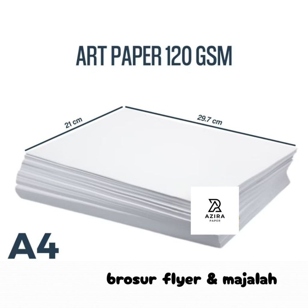 

Kertas Art Paper A4 120 gsm isi 50 lembar / Kertas Art Paper 120 gsm A4