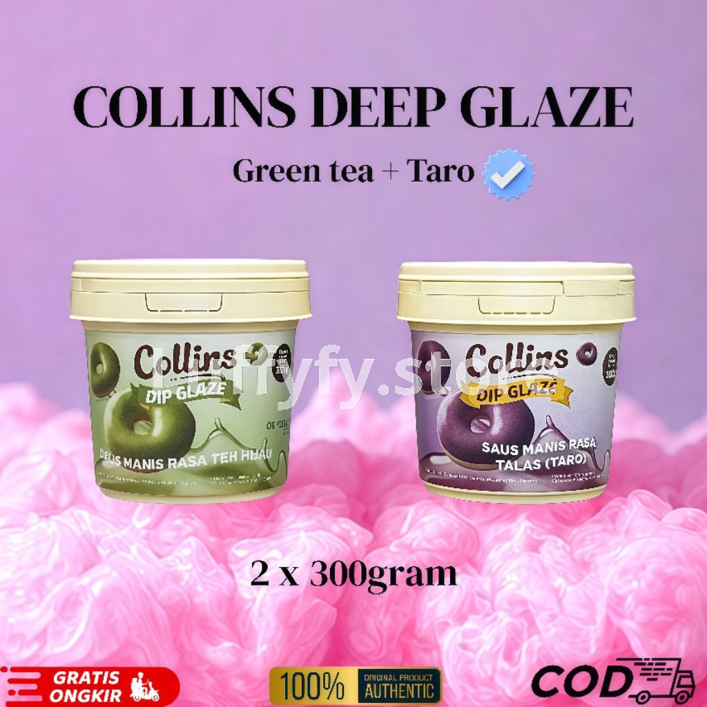 

Paket Bundling Isi 2 Collins Dip Glaze 300 gr Semua Rasa