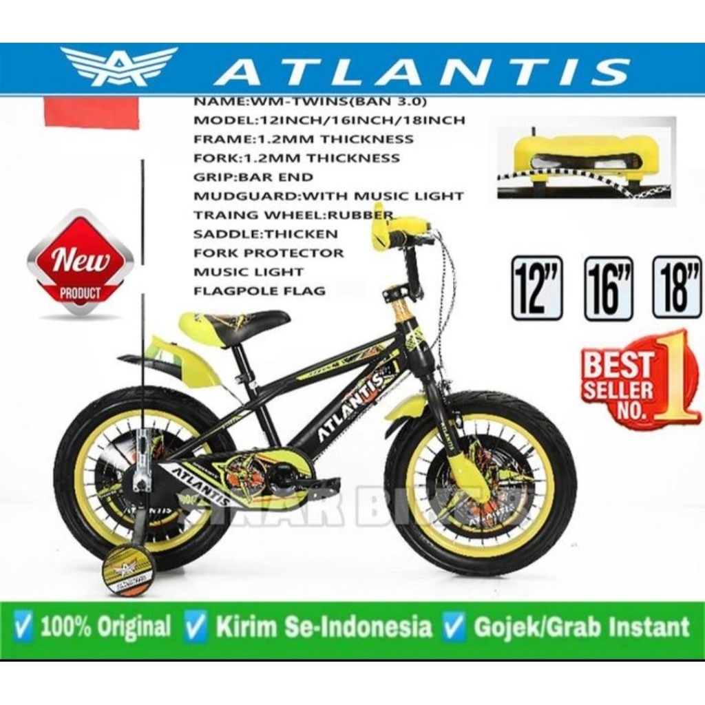 Sepeda Anak BMX Atlantis Twins 16Inch