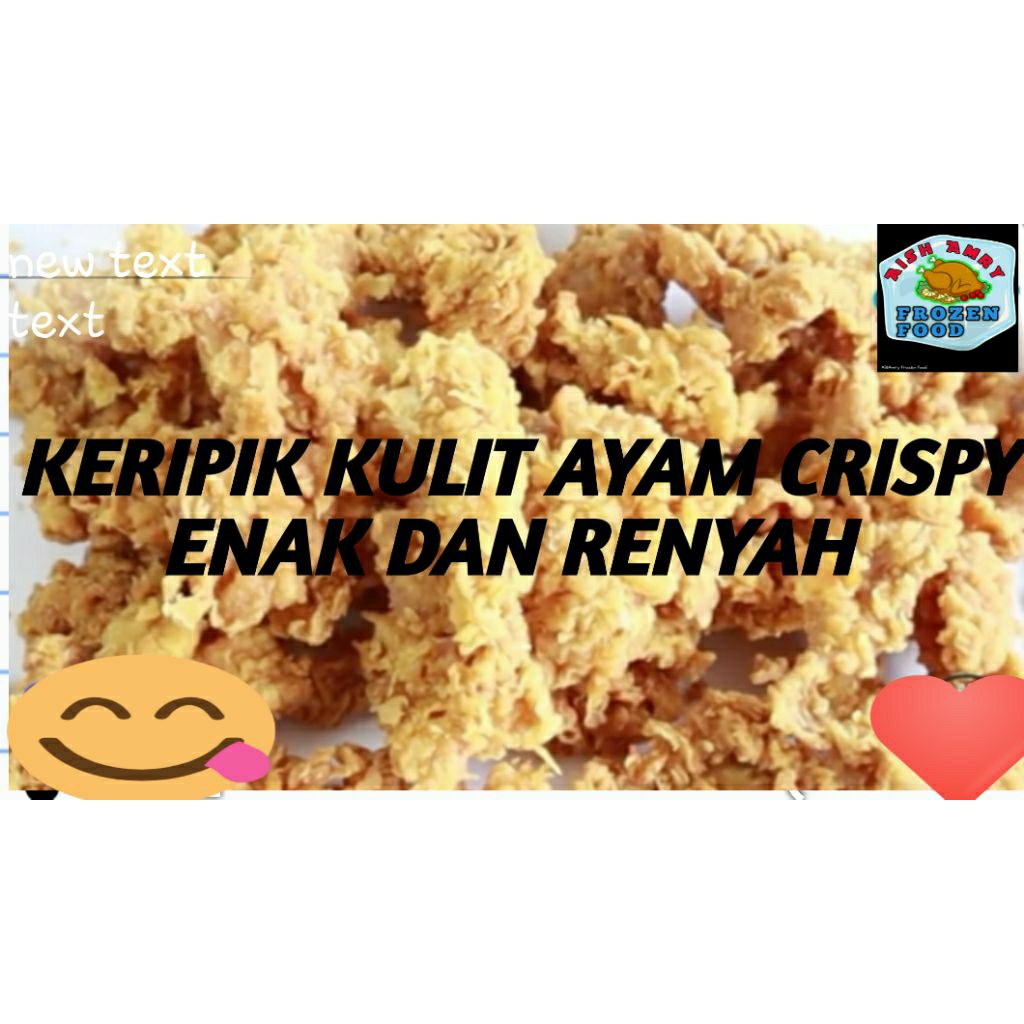 

keripik kulit ayam crispy enak dan renyah kemasan 200gram