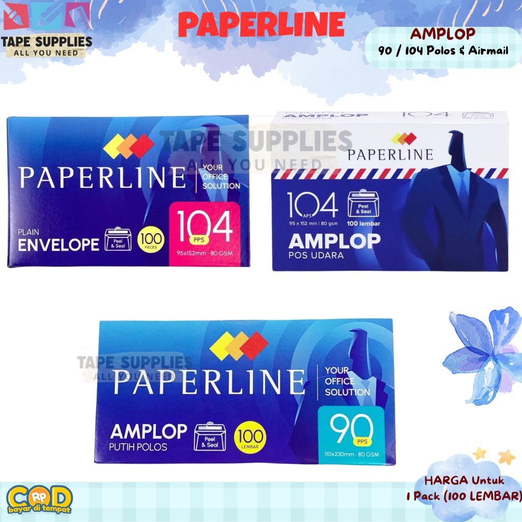 

Amplop Besar Putih 90 Paperline 1Pack (ISI 100 LEMBAR)