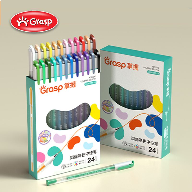 

GRASP Set Pulpen Akrilik 12/24/36 Warna Bolpoin Tinta Acrylic Full Color GPWS002