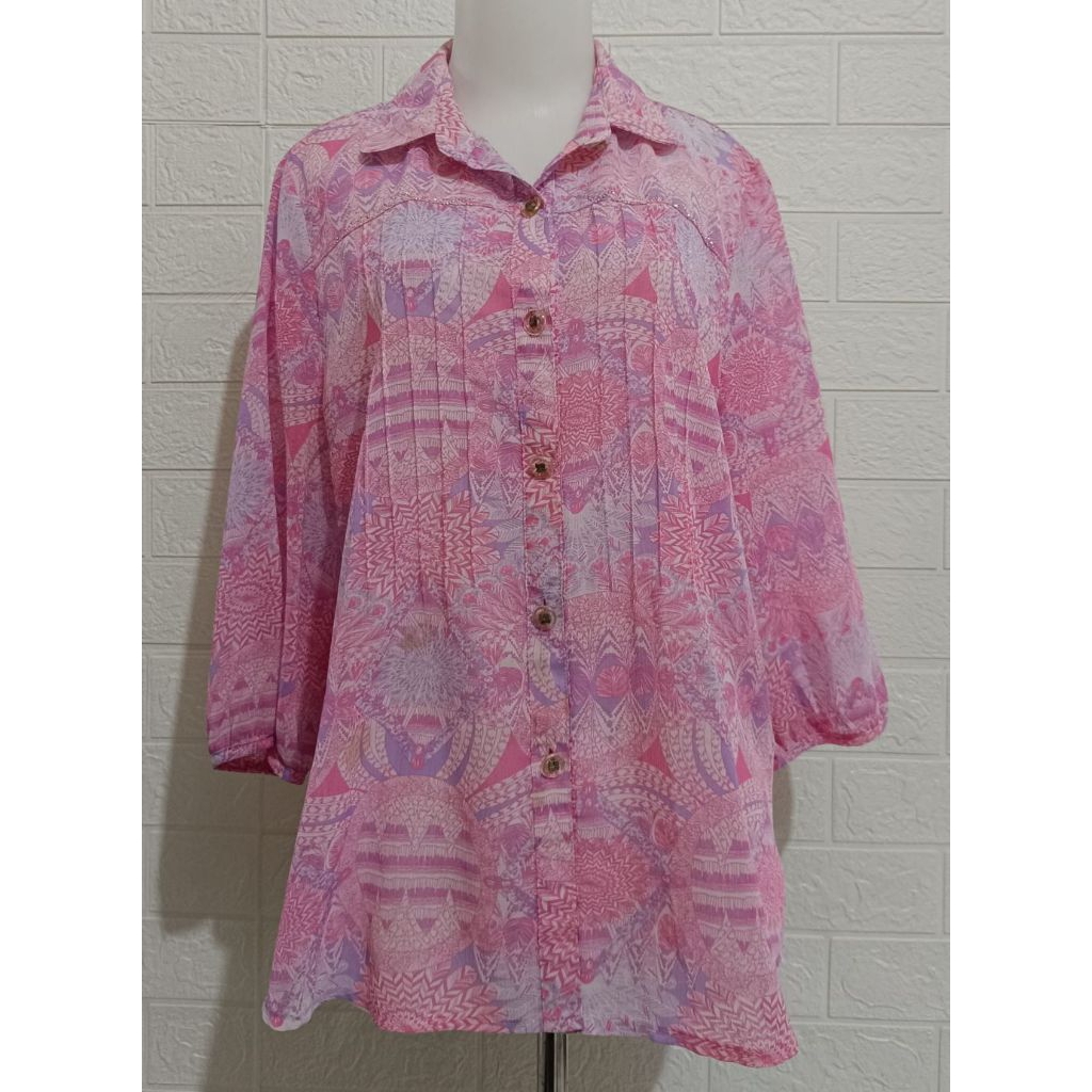 Kemeja Fashion wanita/Atasan Sifon  PL486