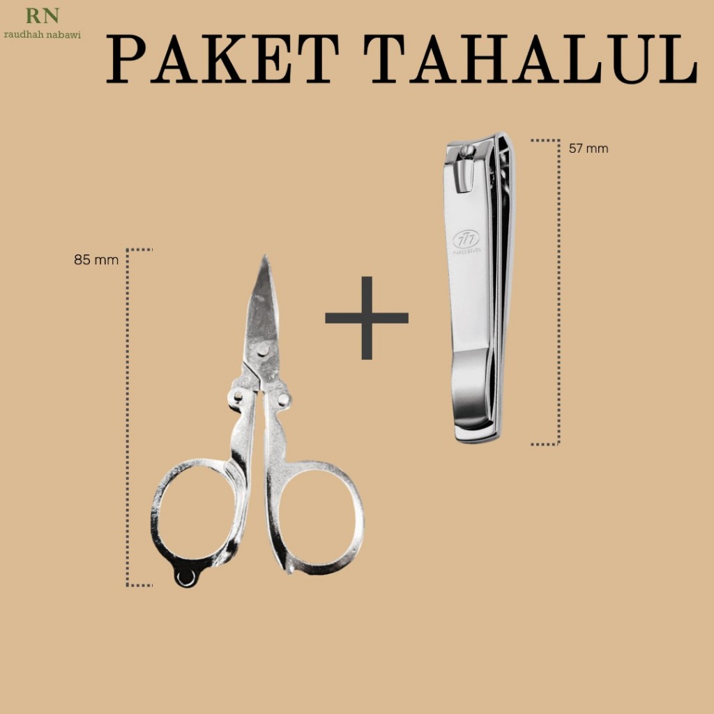 

Paket Tahalul Perlengkapan Haji Umroh Gunting Praktis Saku Cukur Rambut dan Gunting Kuku Ihram Pria
