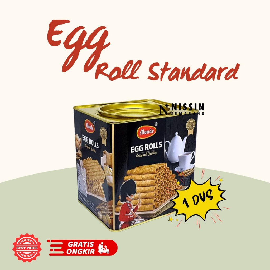 

Egg Roll 600 gr Standard Monde Egg Roll 1 KARTON Isi 6 Kaleng